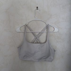 White Athleta Sports Bra